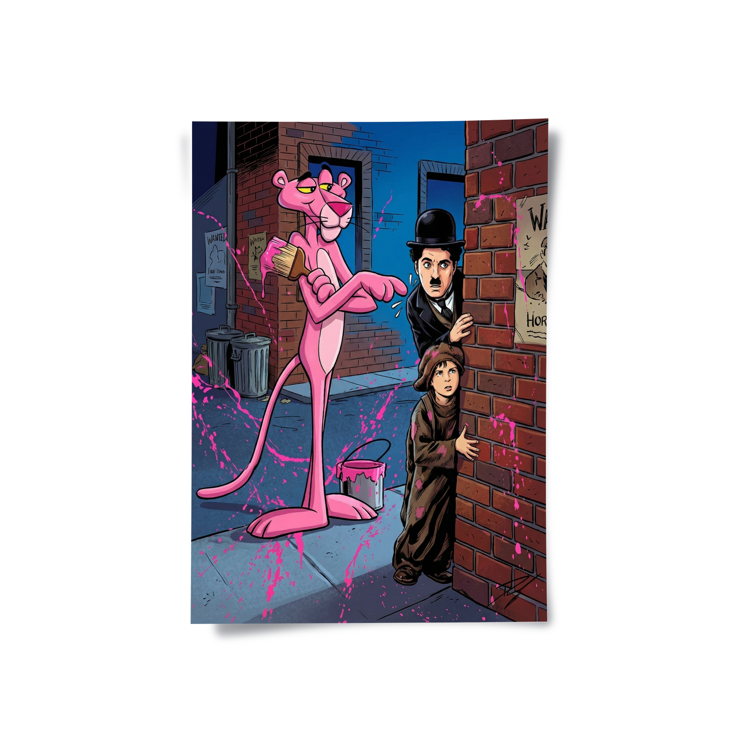 2Pink Panther & Charlie Chaplin - Poster