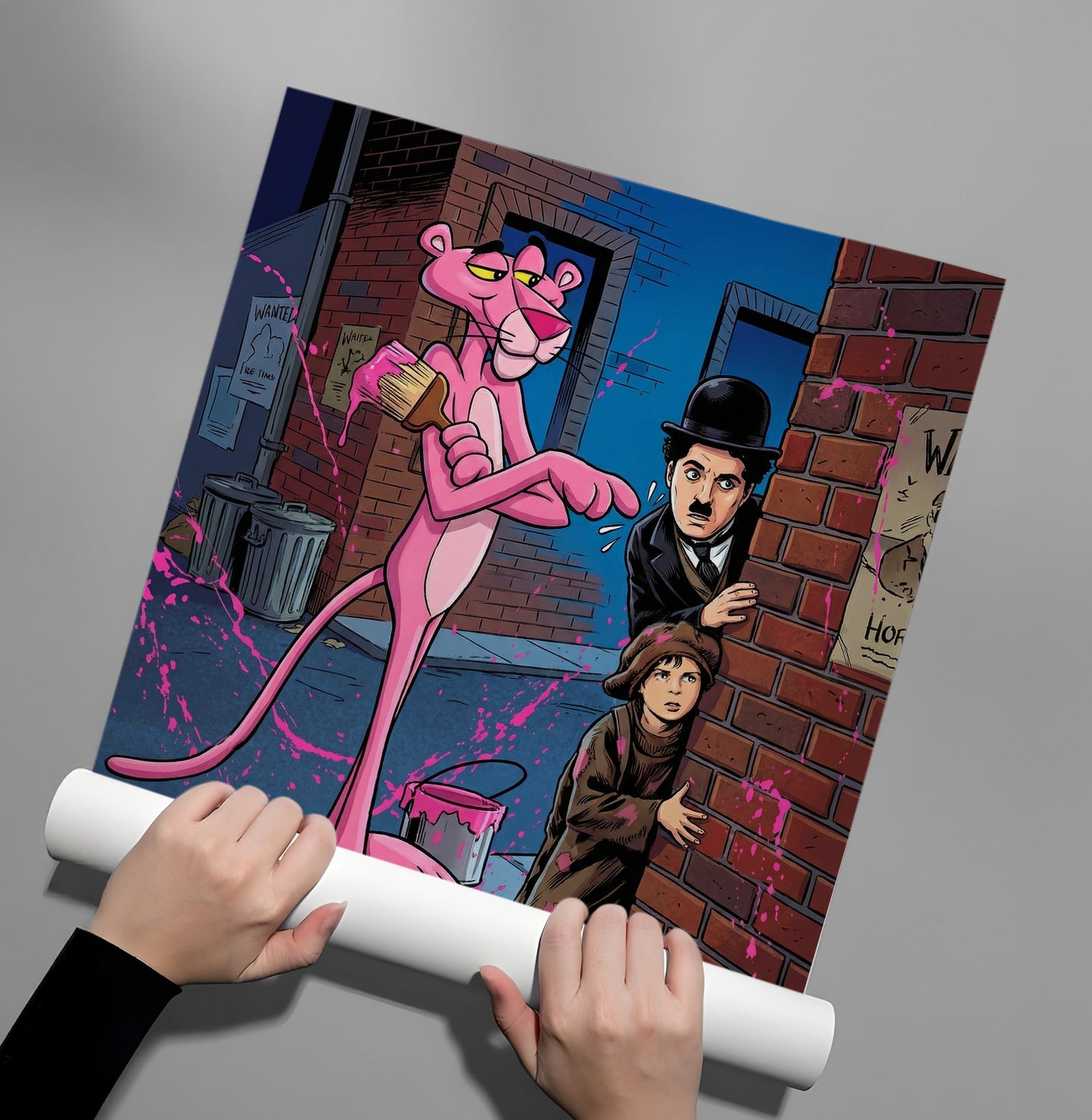 2Pink Panther & Charlie Chaplin - Poster