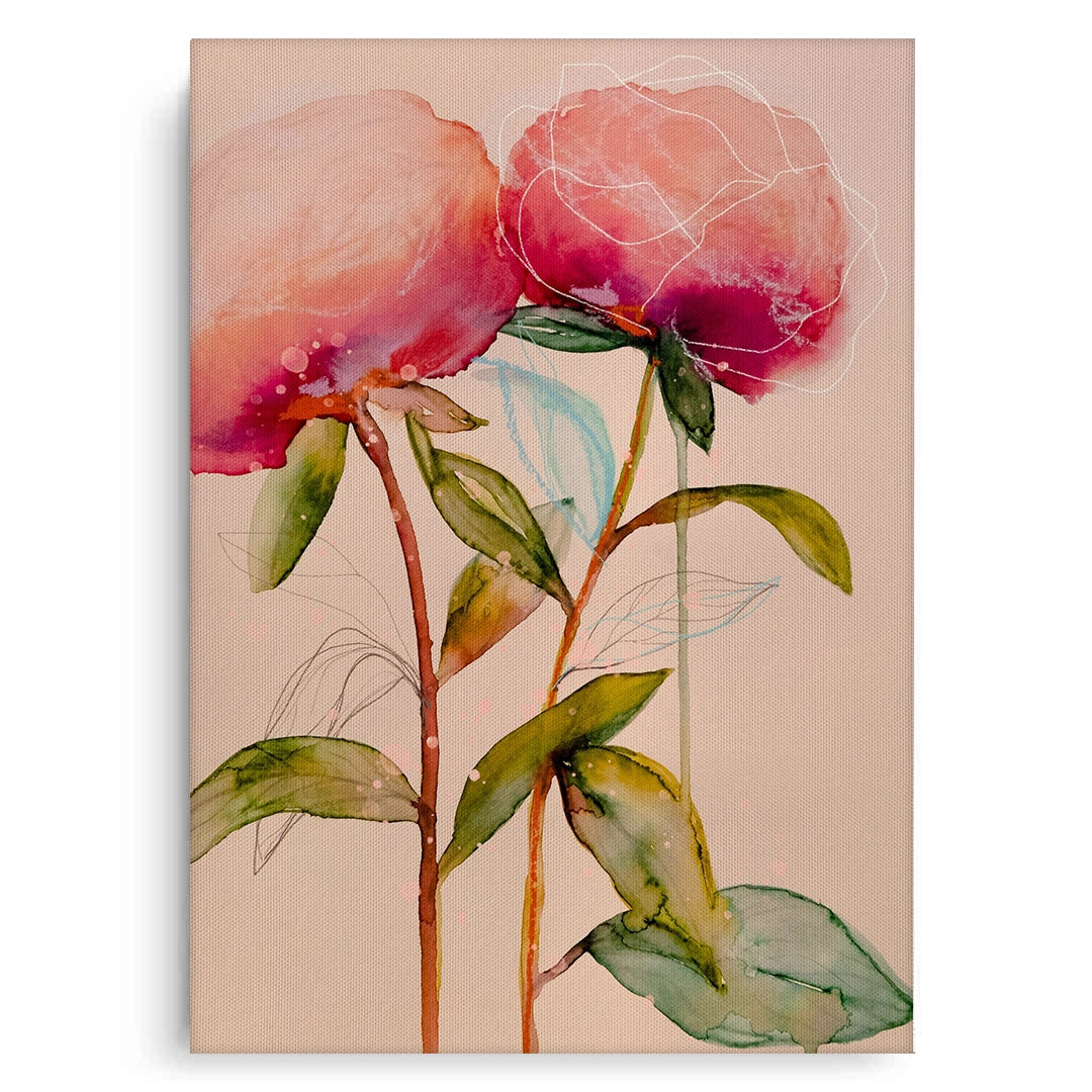 2Pink Peony - Canvas