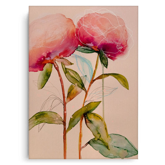 Pink Peony - Canvas