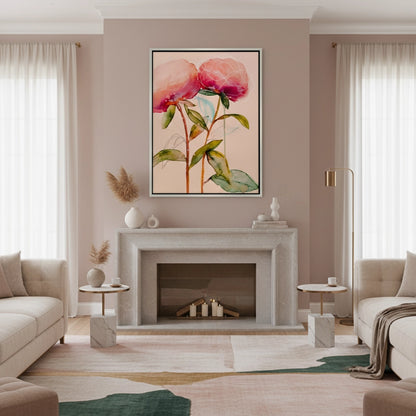 Pink Peony - Canvas