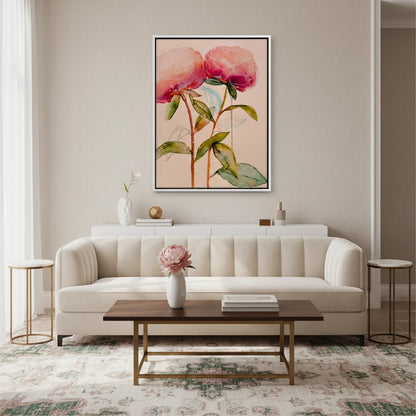 Pink Peony - Canvas