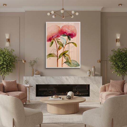 Pink Peony - Fine Art