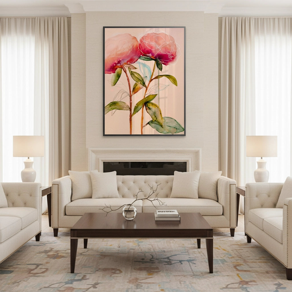 2Pink Peony - Fine Art