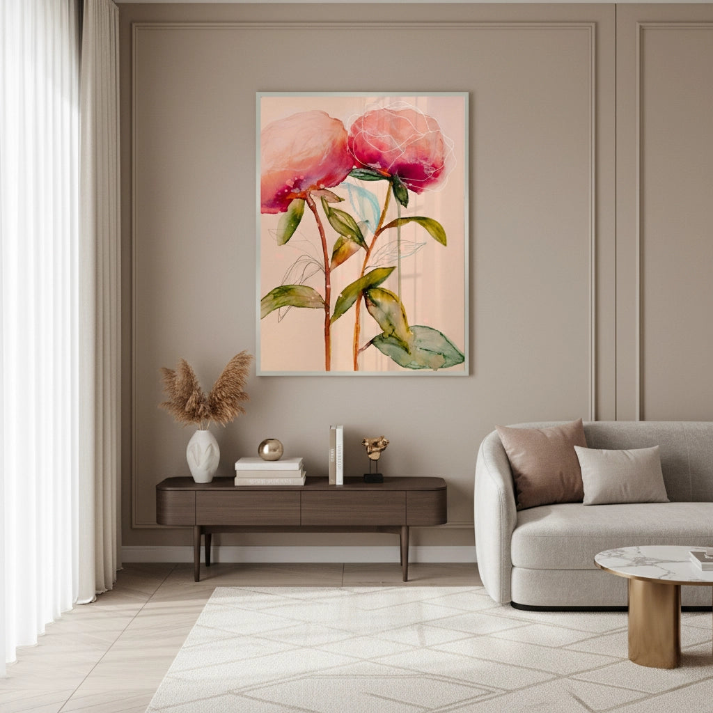 2Pink Peony - Fine Art