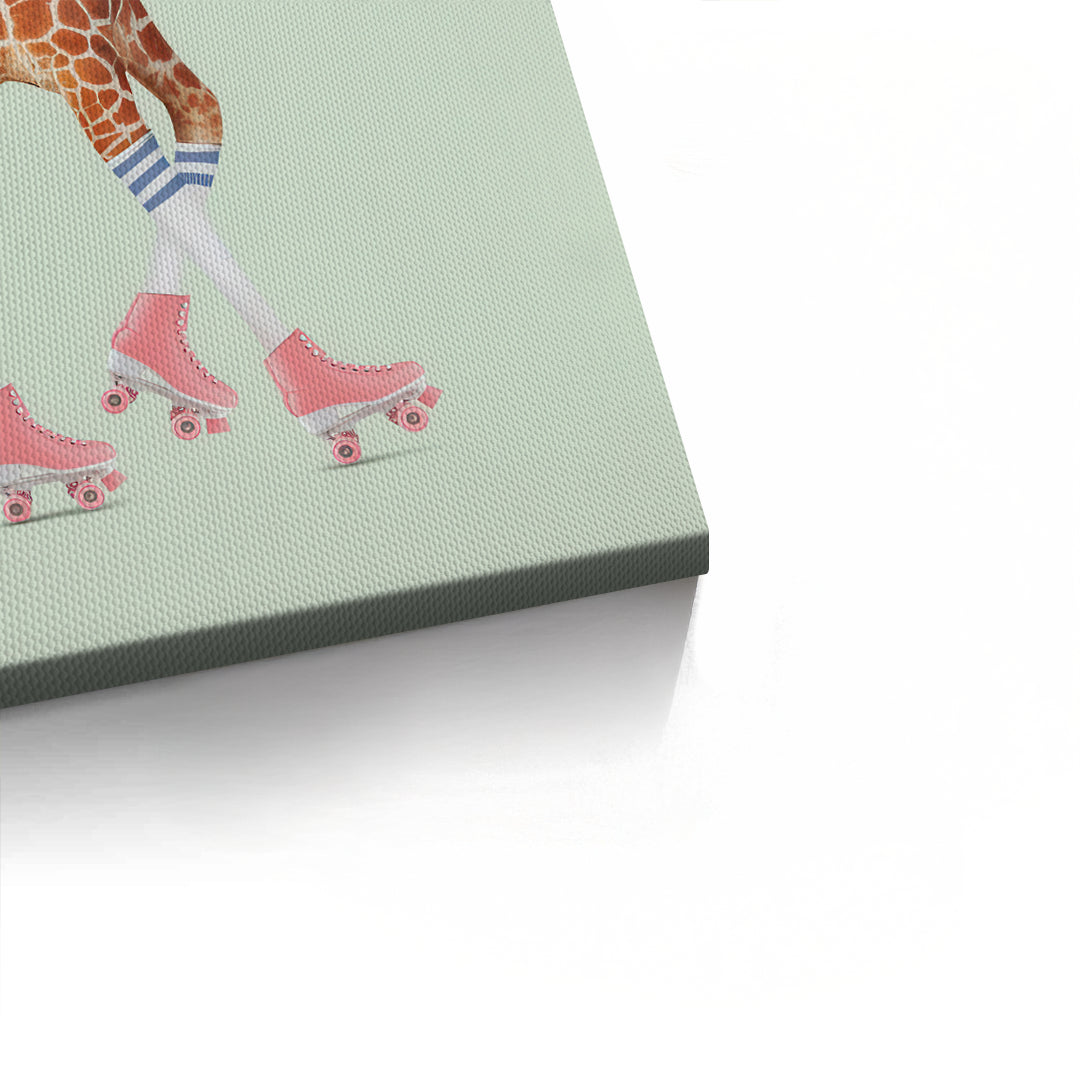2Pink Roller Skate Giraffe - Canvas