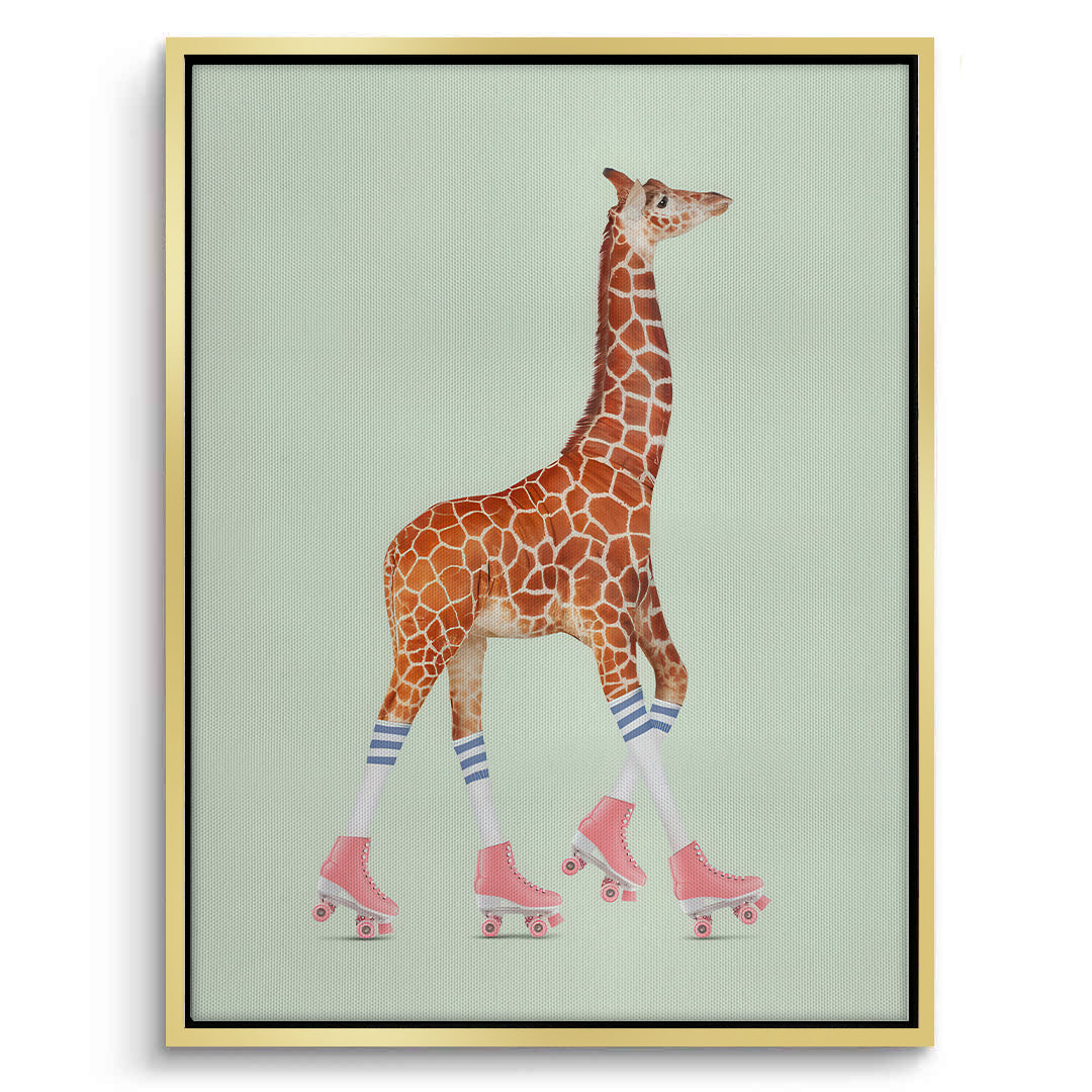 2Pink Roller Skate Giraffe - Canvas