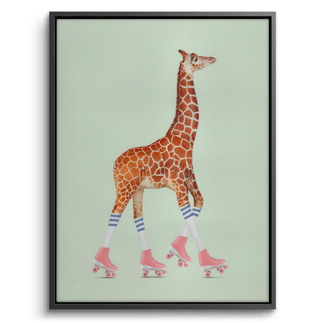 2Pink Roller Skate Giraffe - Canvas