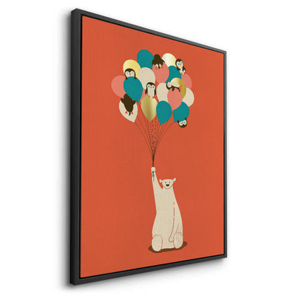 Polar Bear Balloons - Canvas
