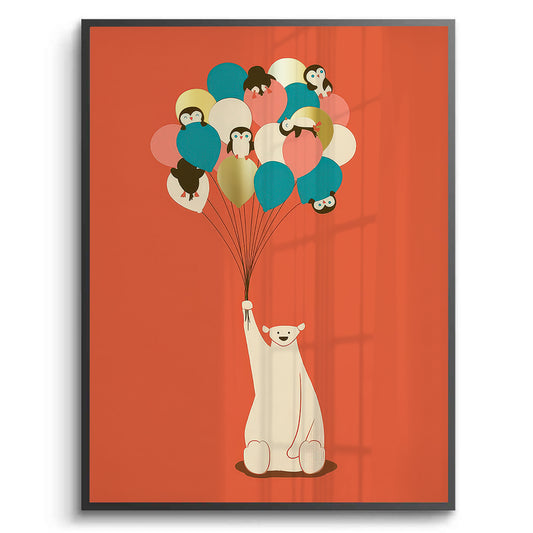 Polar Bear Balloons - Fine Art