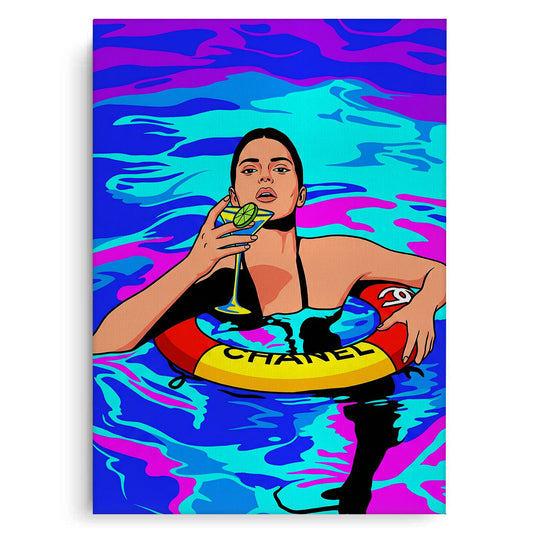 Poolside Martini - Canvas
