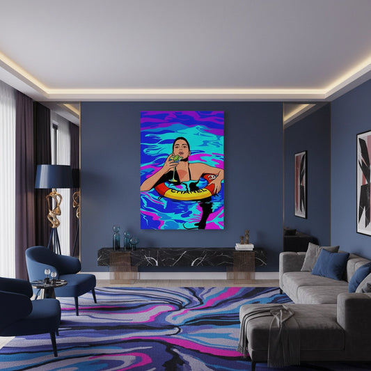 Poolside Martini - Canvas