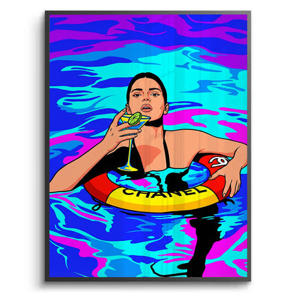 Poolside Martini - Fine Art