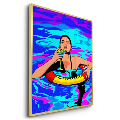 Poolside Martini - Fine Art