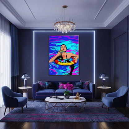 Poolside Martini - Fine Art