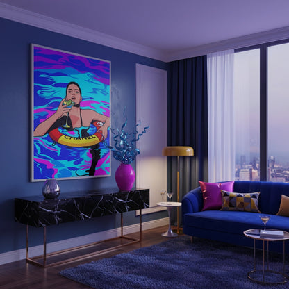 Poolside Martini - Fine Art