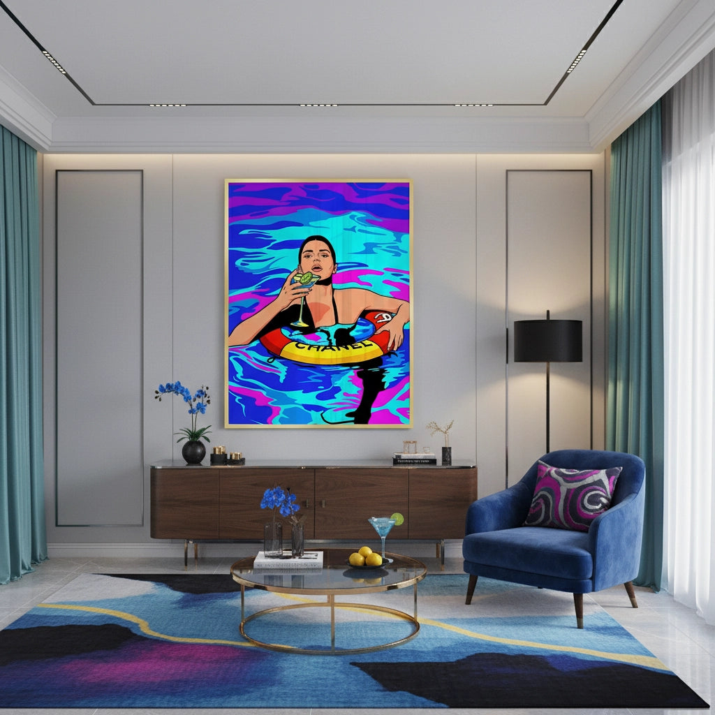 2Poolside Martini - Fine Art