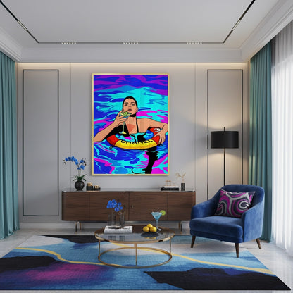 Poolside Martini - Fine Art