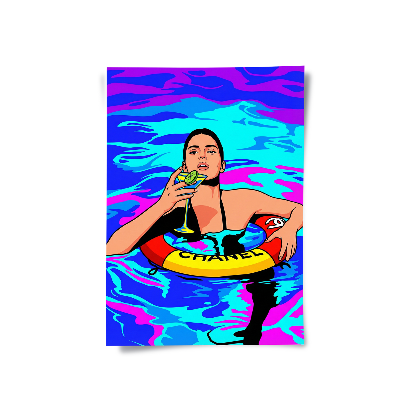 2Poolside Martini - Poster