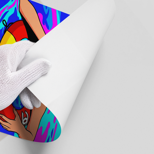 Poolside Martini - Poster