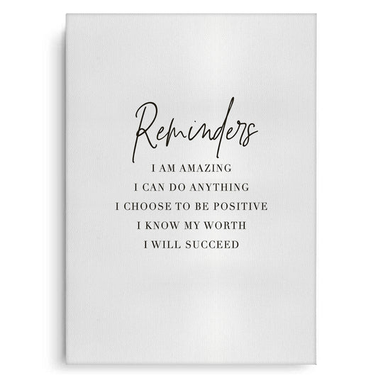 Positive Affirmation - Canvas