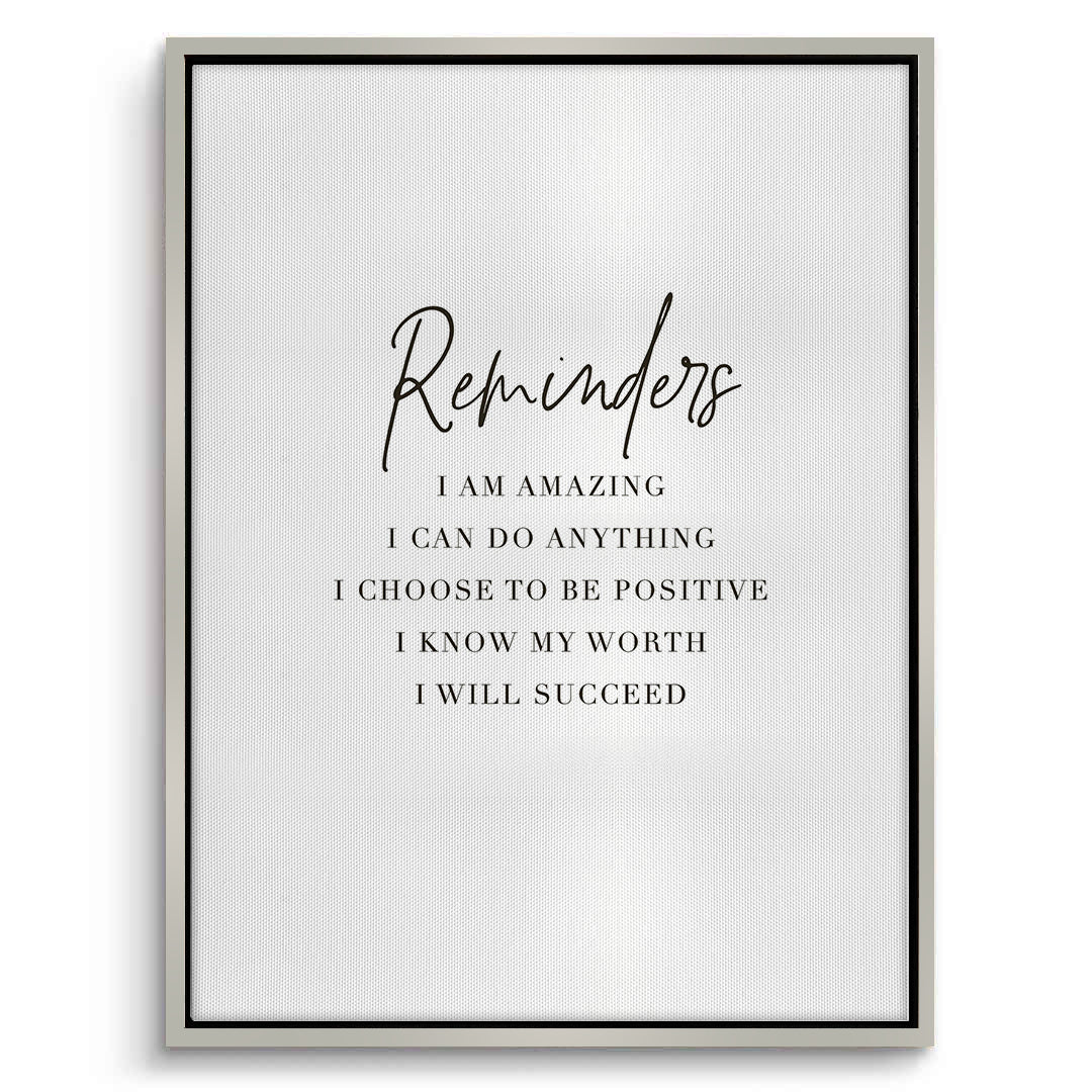 2Positive Affirmation - Canvas