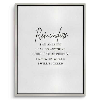 Positive Affirmation - Canvas