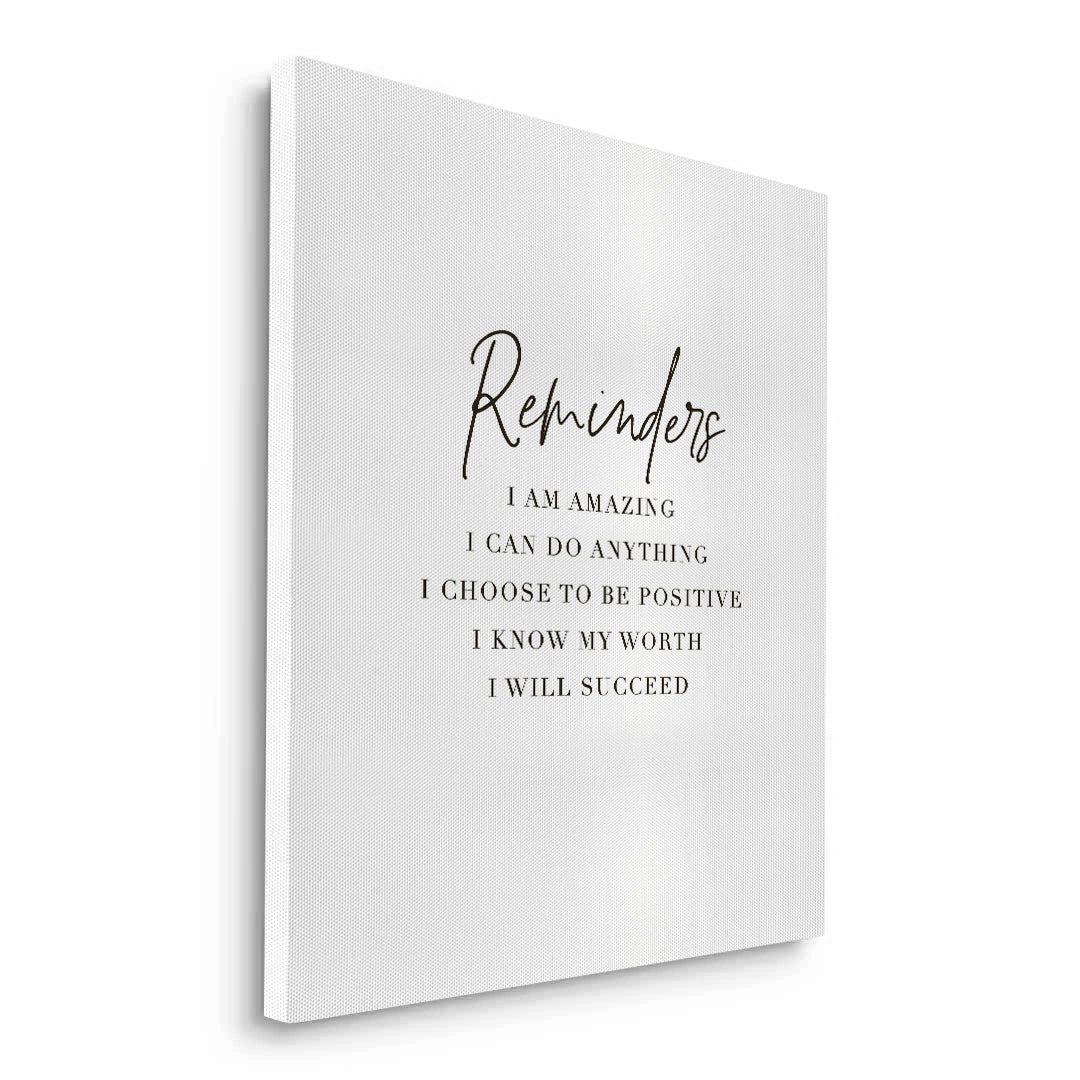 2Positive Affirmation - Canvas