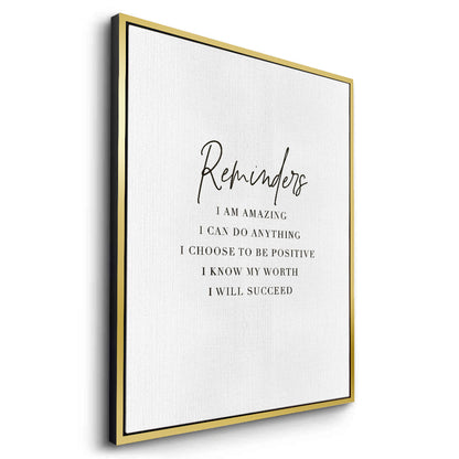 Positive Affirmation - Canvas