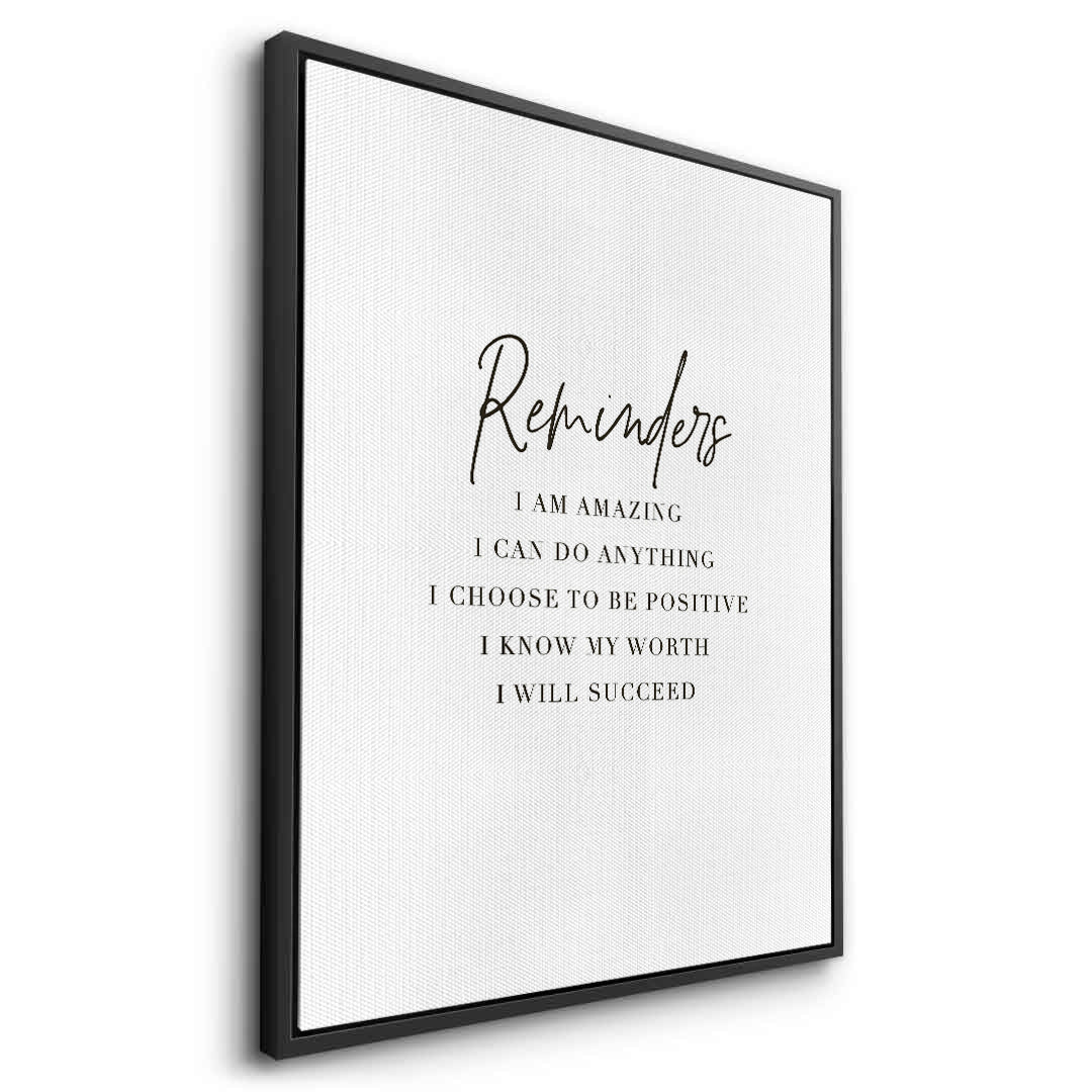 2Positive Affirmation - Canvas