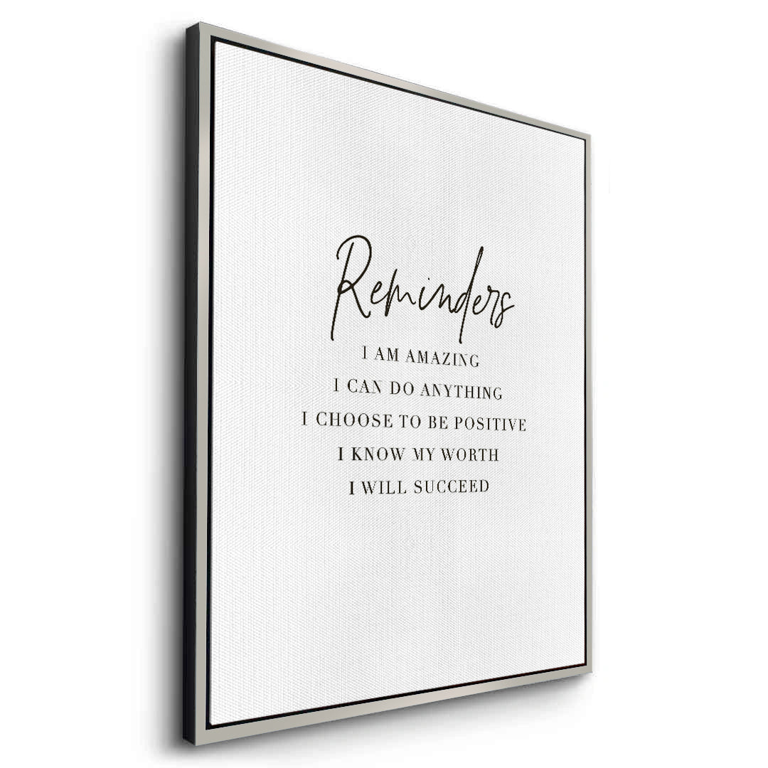 2Positive Affirmation - Canvas