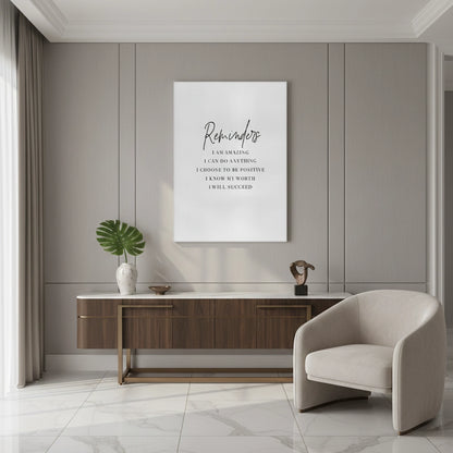 Positive Affirmation - Canvas