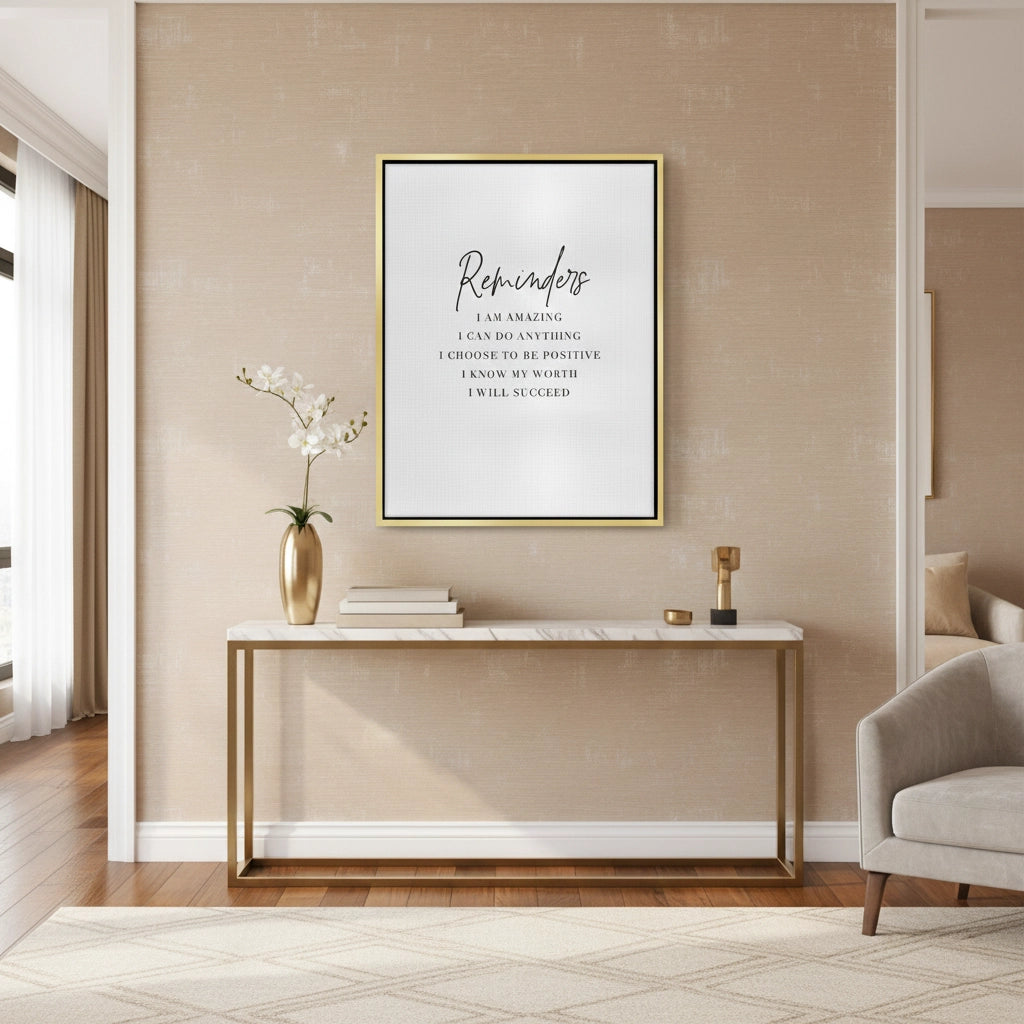 2Positive Affirmation - Canvas