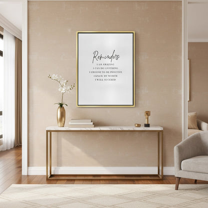 Positive Affirmation - Canvas