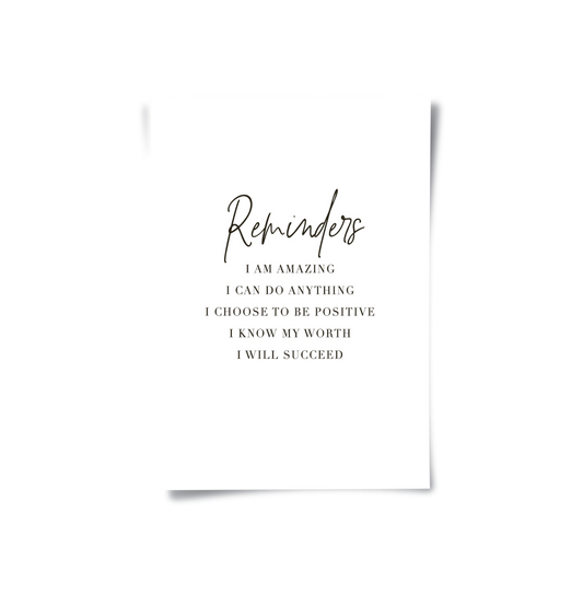 Positive Affirmation - Poster