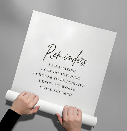 Positive Affirmation - Poster