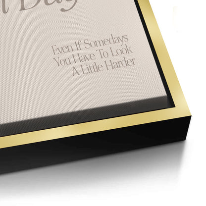 Positive Day - Canvas