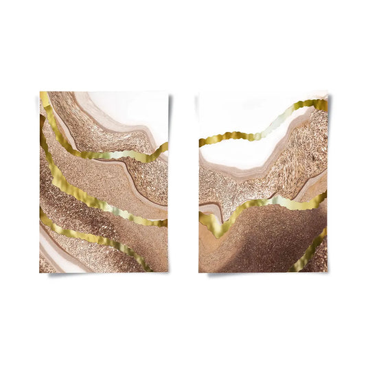Gilded Dunes Set of 2 - Poster
