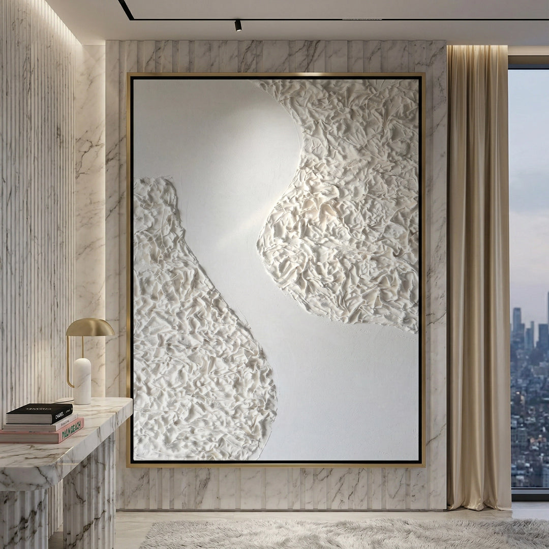 Contemporary Pure Texture wall decor showcasing subtle textures and elegant neutral palette for UAE living spaces