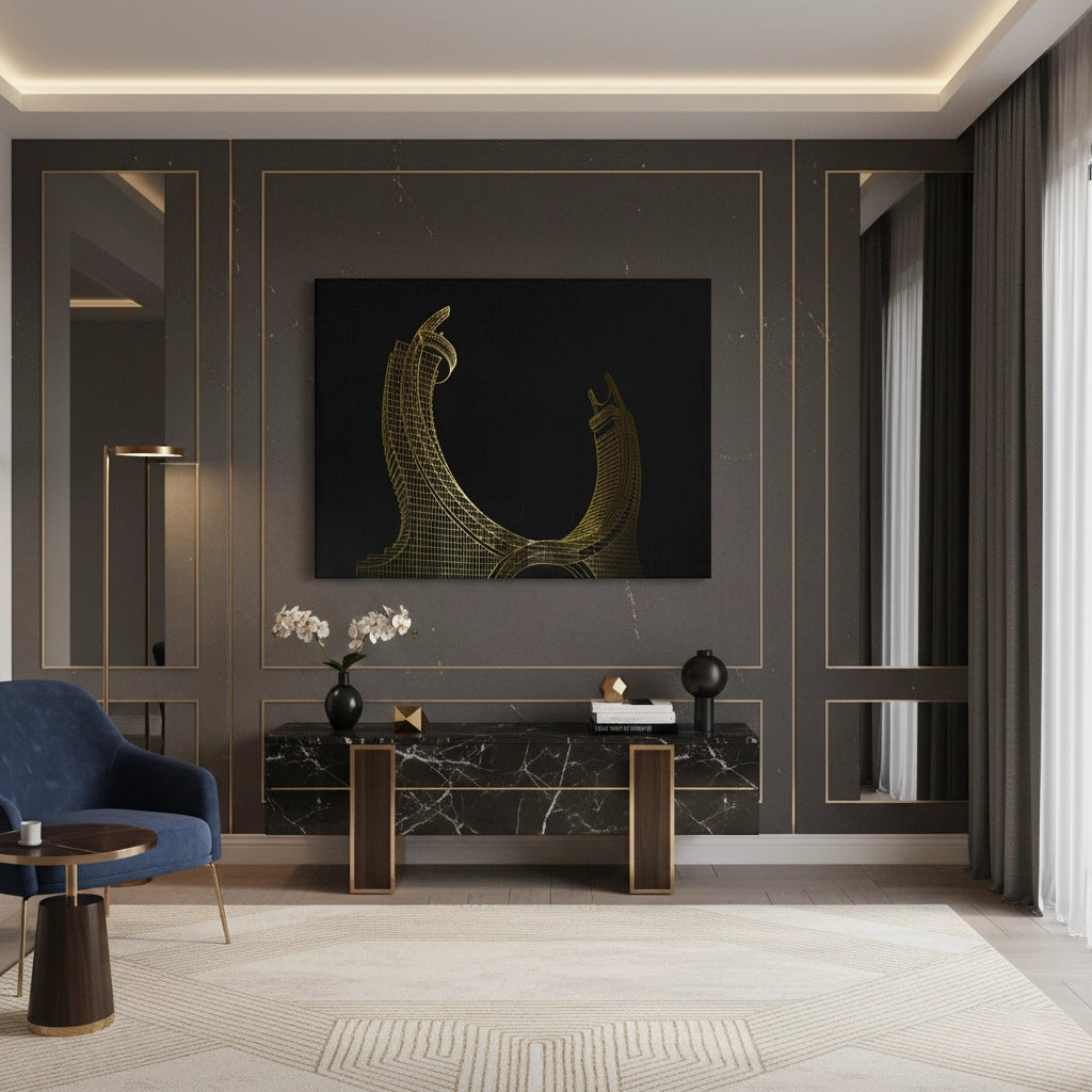 2Qatara Tower - Canvas