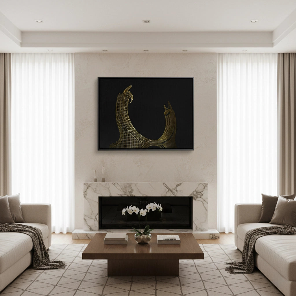 2Qatara Tower - Canvas