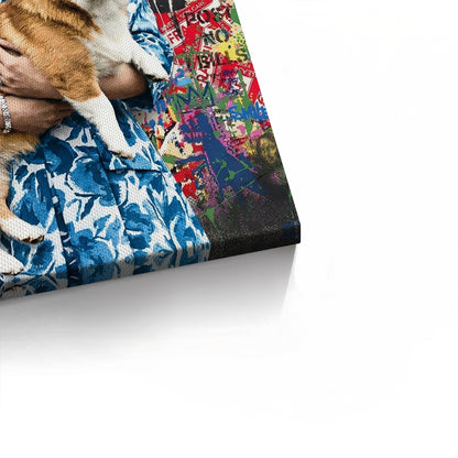 Queen Elizabeth II Graffiti - Canvas