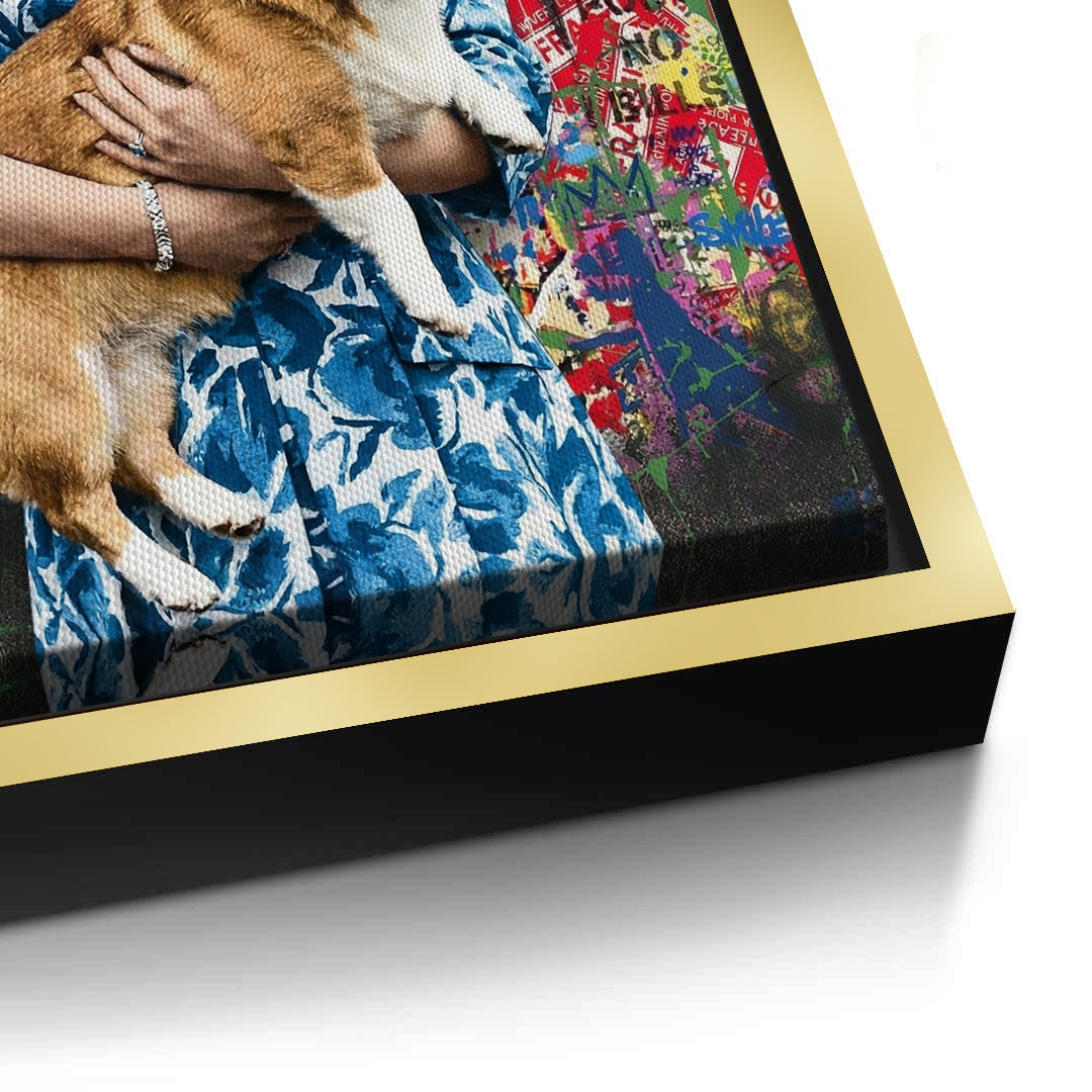 2Queen Elizabeth II Graffiti - Canvas