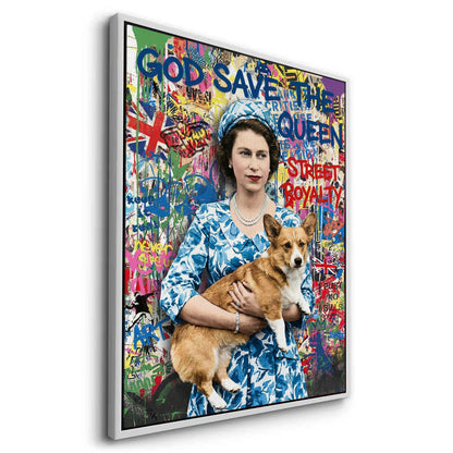 Queen Elizabeth II Graffiti - Canvas