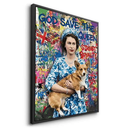 Queen Elizabeth II Graffiti - Canvas