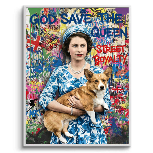 Queen Elizabeth II Graffiti - Fine Art