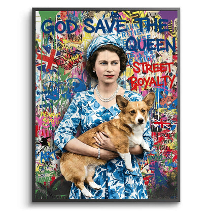 Queen Elizabeth II Graffiti - Fine Art