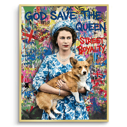 Queen Elizabeth II Graffiti - Fine Art