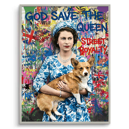 Queen Elizabeth II Graffiti - Fine Art