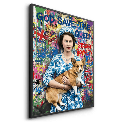 Queen Elizabeth II Graffiti - Fine Art